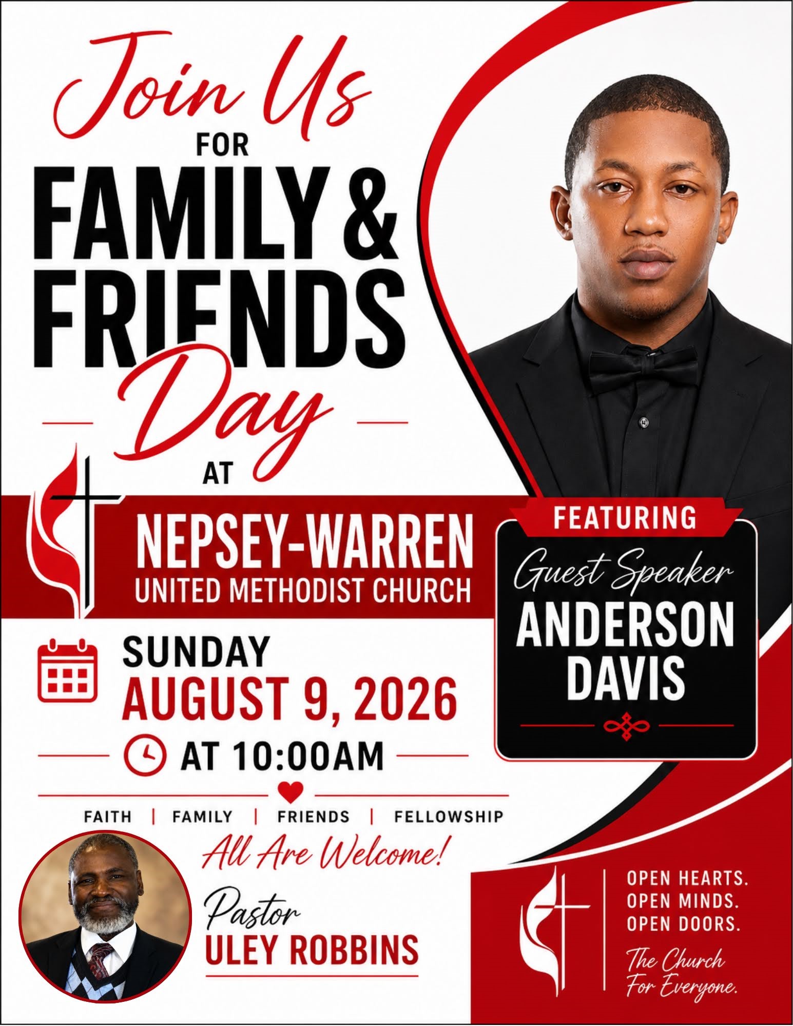 August 9--Family & Friends Day!