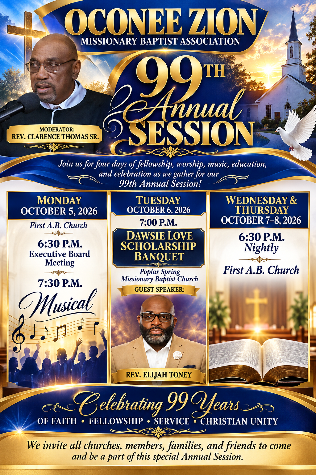 October 5-8--99th Annual Session 