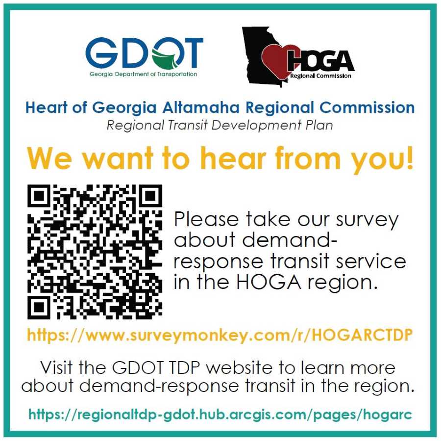 GDOT HOGARC TDP Online Survey Graphic English
