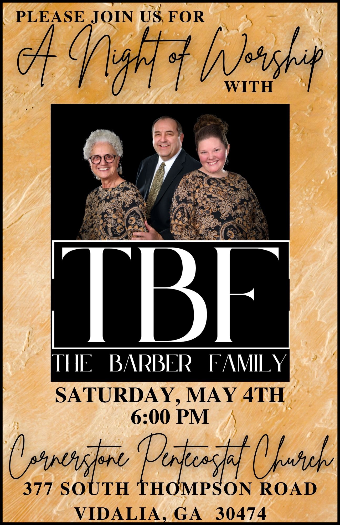 May 4--The Barber Family in Vidalia