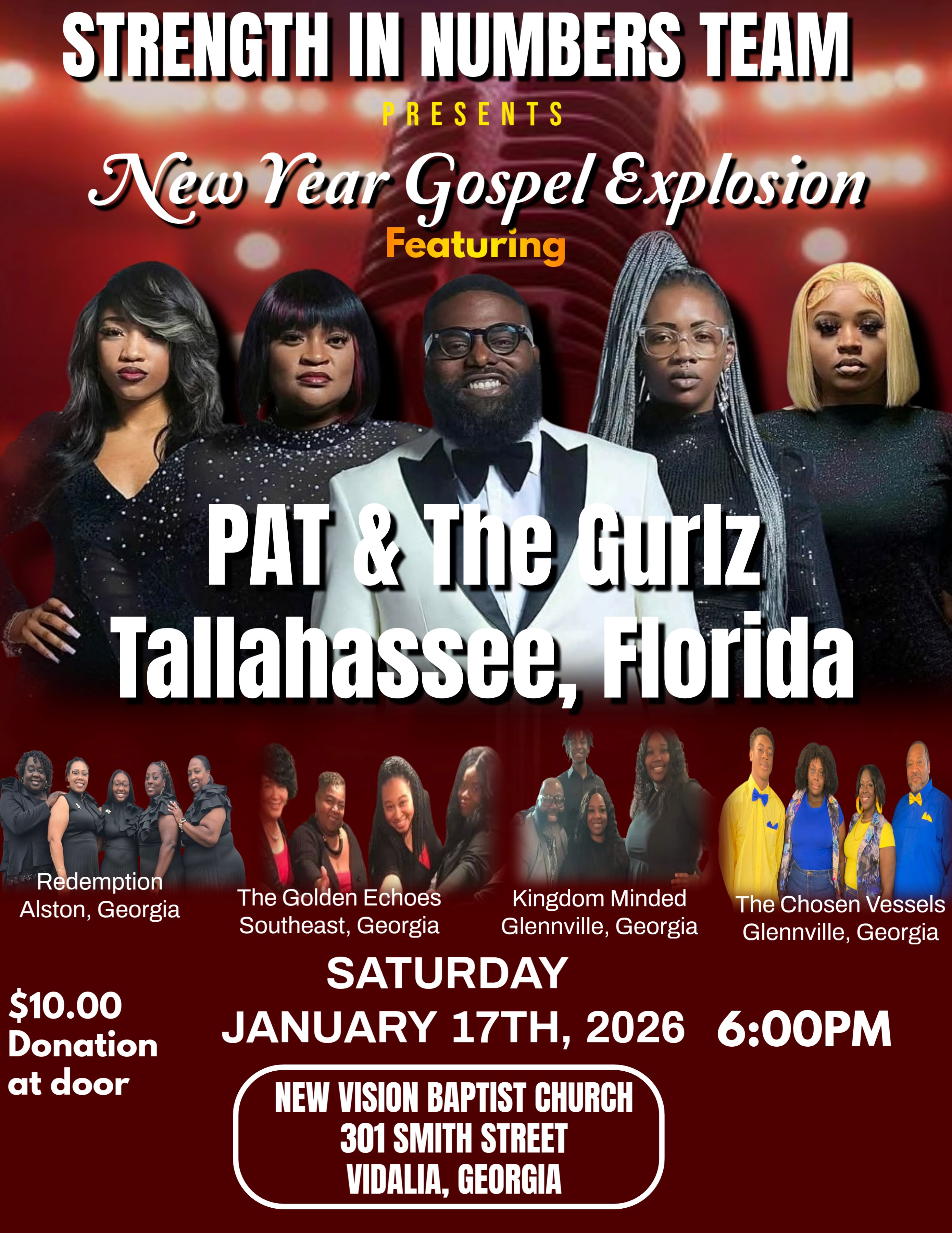 January 17--Gospel Explosion in Vidalia