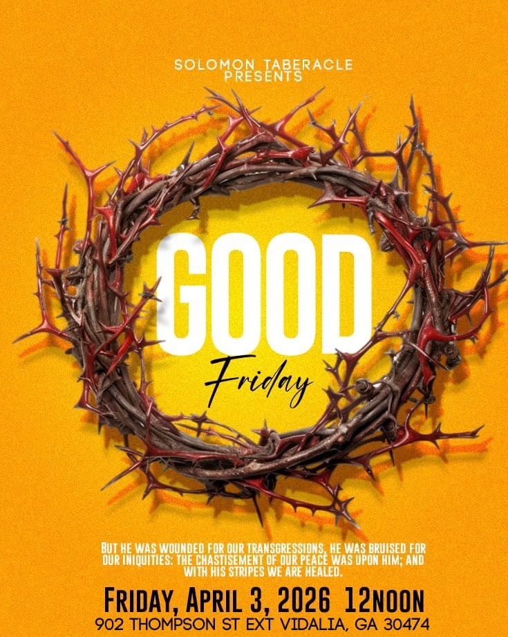 April 3--Good Friday Event in Vidalia 