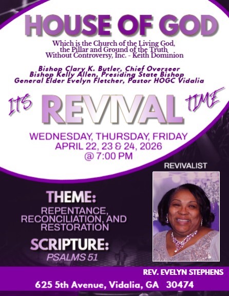April 22-24--It's Revival Time in Vidalia