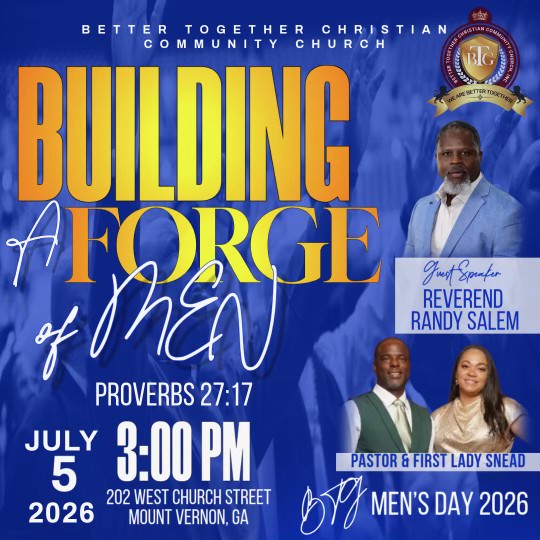July 5--Men's Day in Mt. Vernon