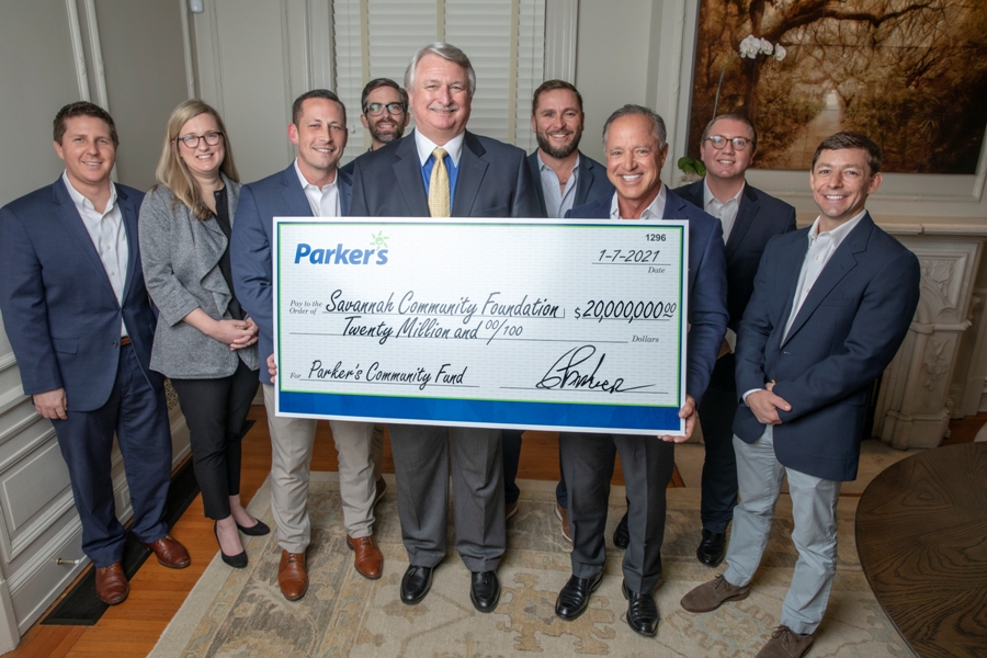 Parkers 20 million check donation photo Parkers Community Fund 1