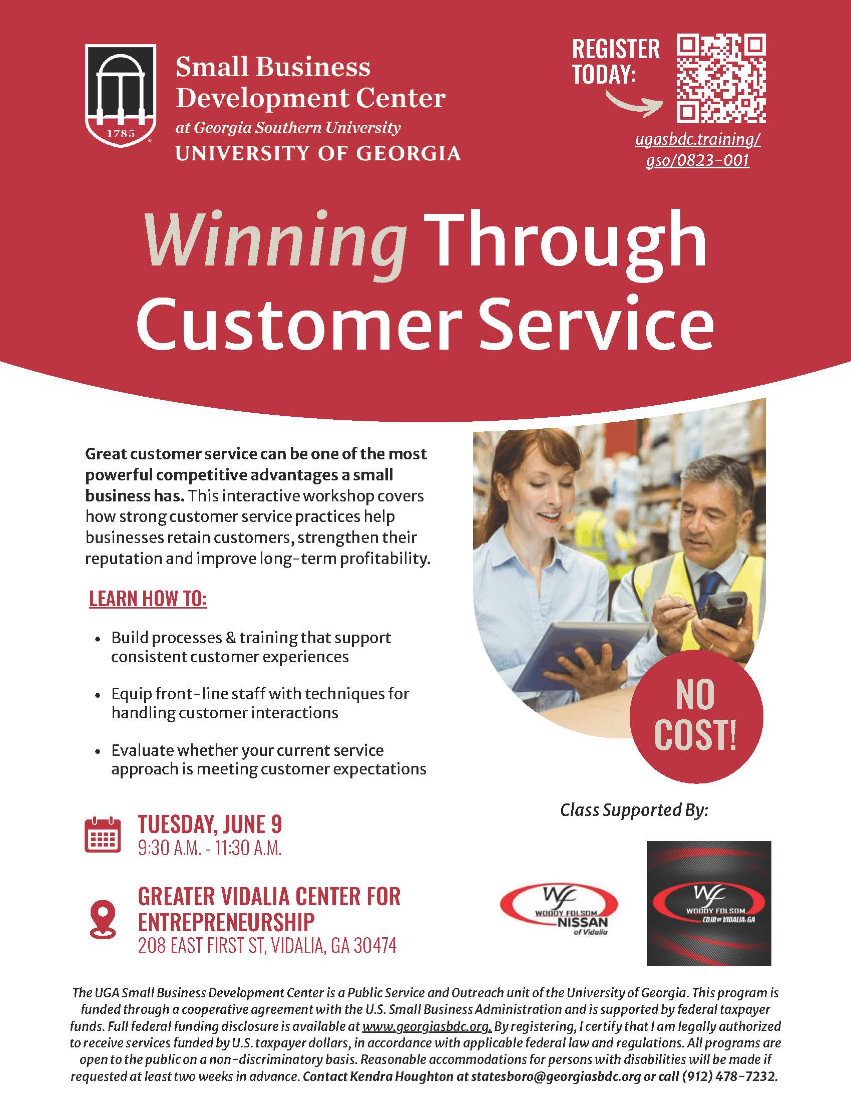 Customer Service Flyer No Cost