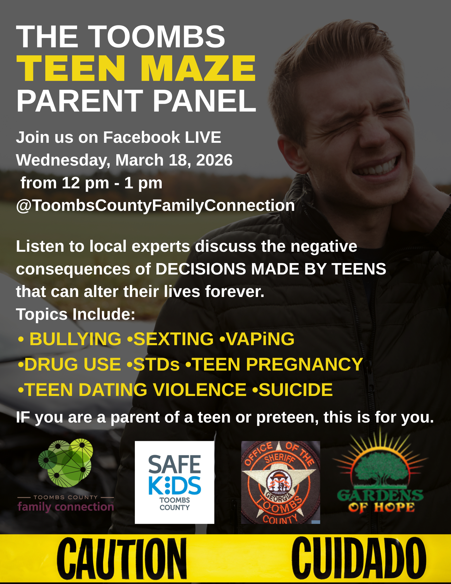 Pink Green and White Retro Workshop Flyer