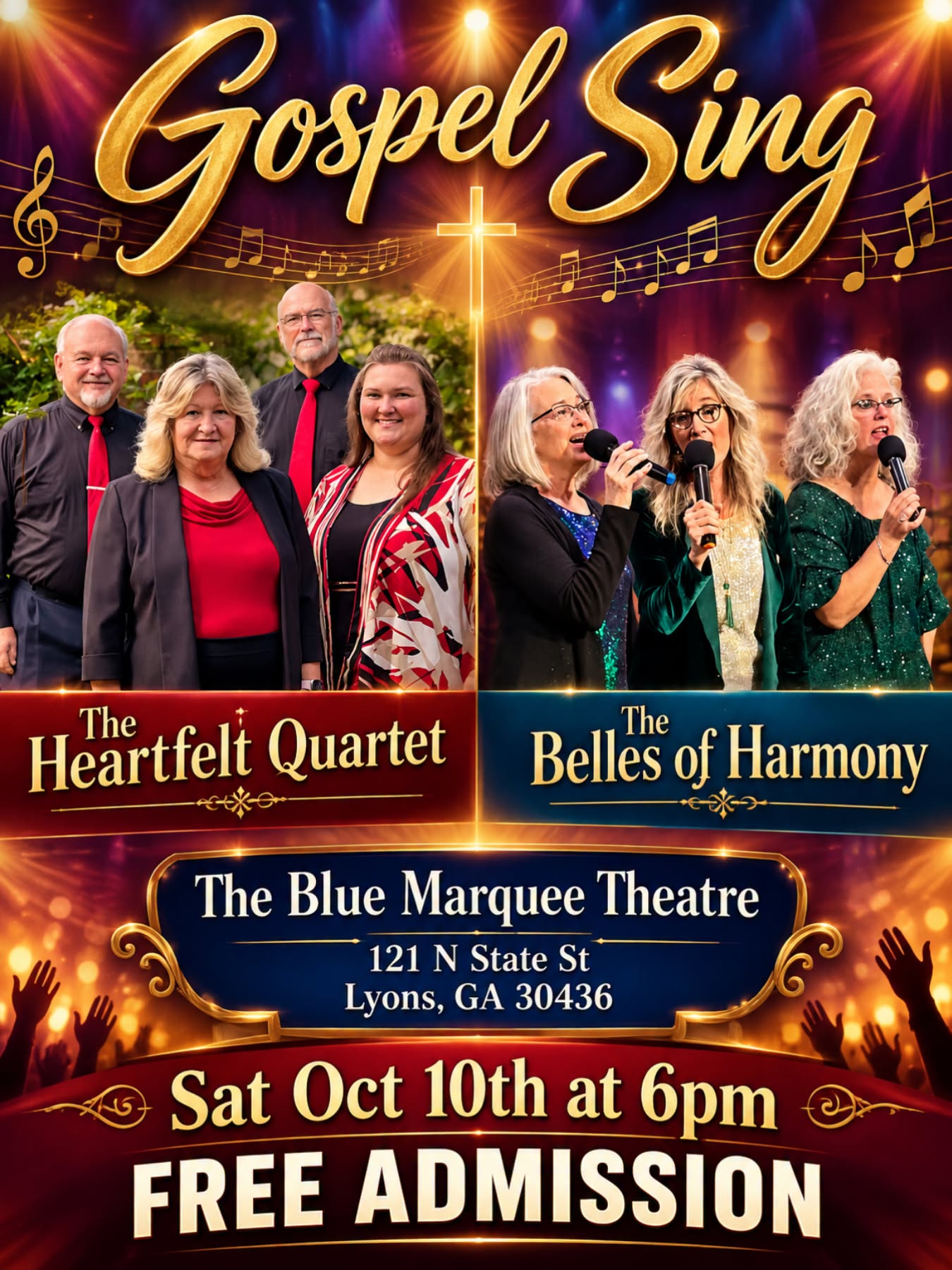 October 10--Gospel Sing in Lyons