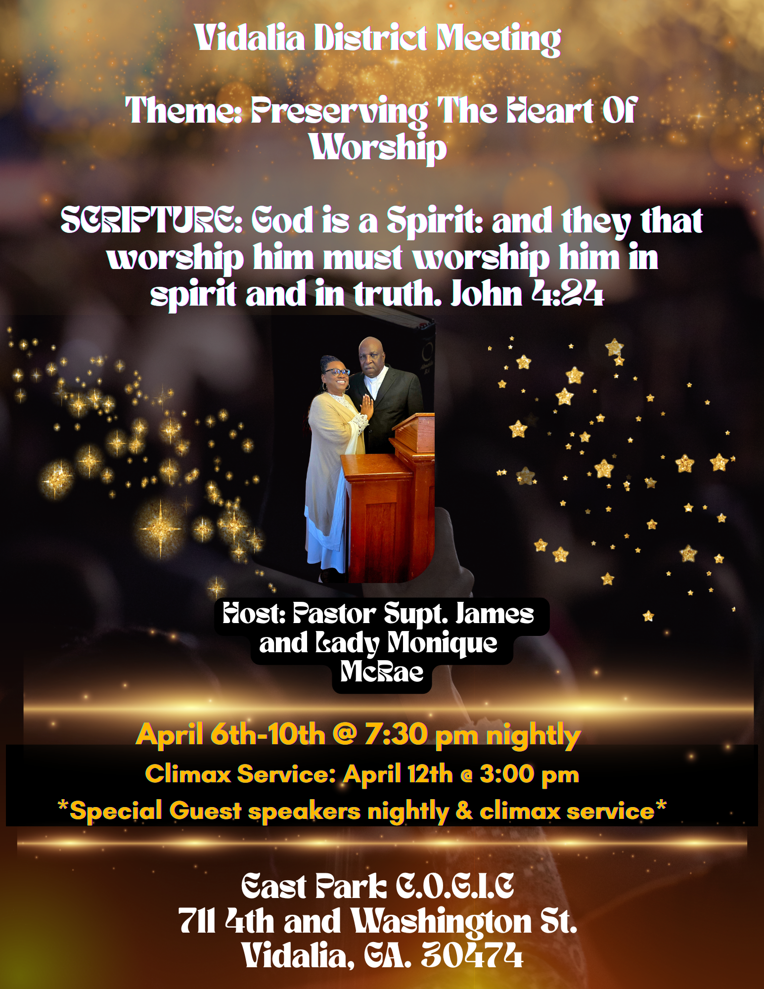 Gold Black and White