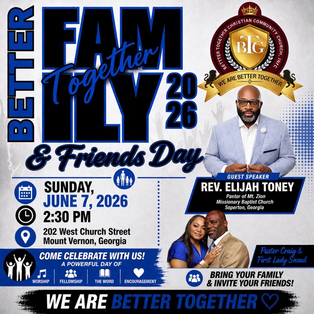 June 7--Family & Friends Day in Mt. Vernon