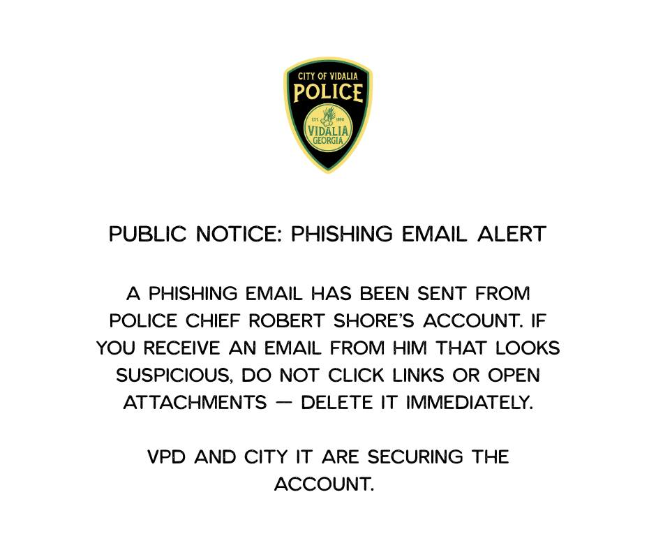 Email phishing scam