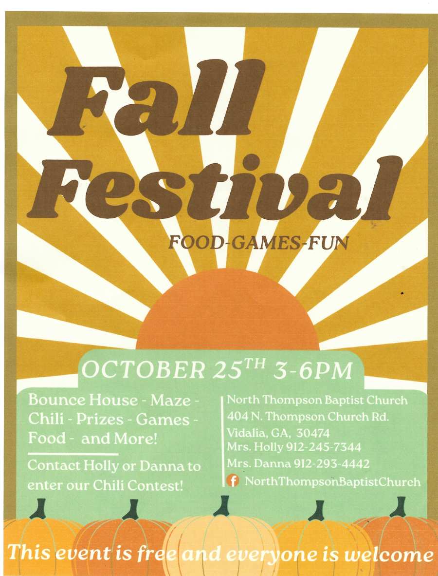 Fall Festival at North Thompson Baptist Church