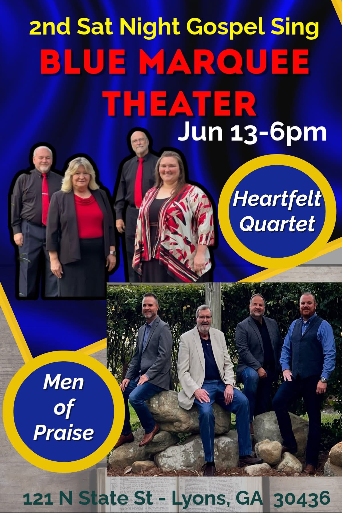 June 13--Gospel Sing in Lyons 